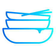 A graphic depicting Dish Return Mode, an action available for certain PUDU robots.